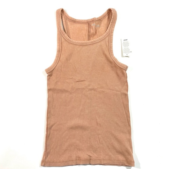 New Aerie Basic Ribbed Tank Top Blush - Picture 1 of 6